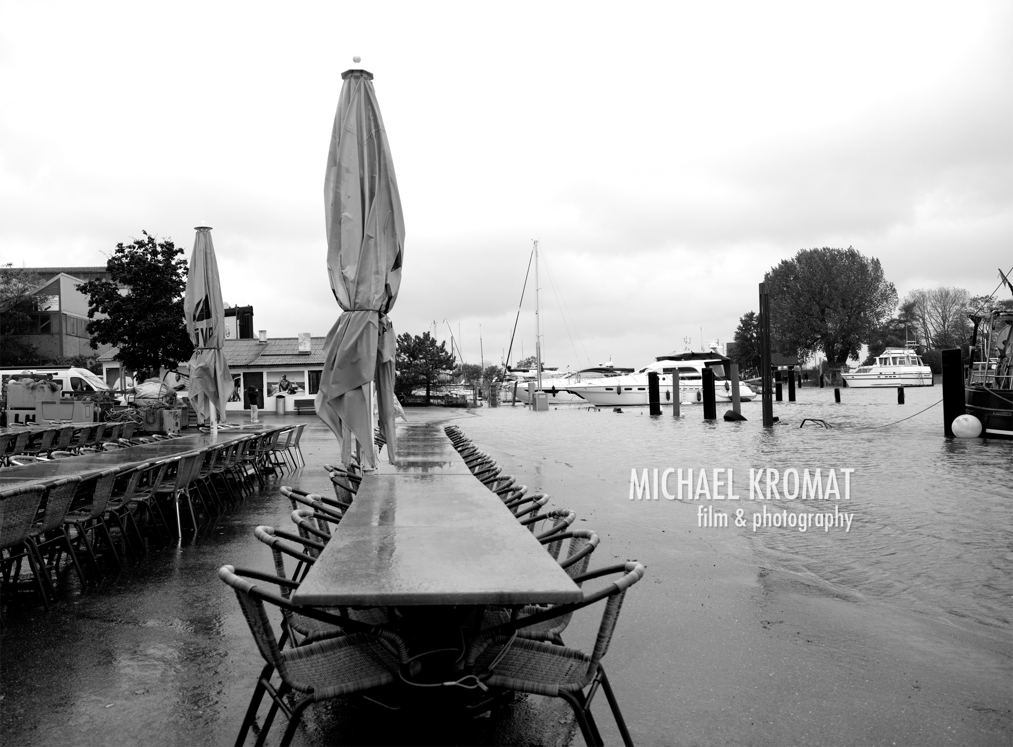Niendorf Hafen Ostseehochwasser Oktober 2023
