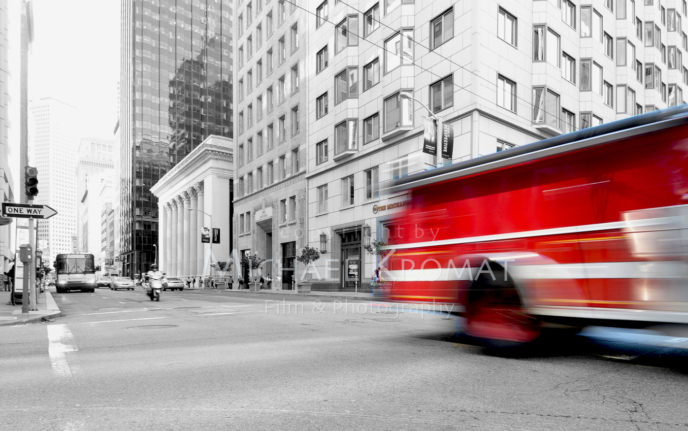 firetruck in motion, San Francisco
